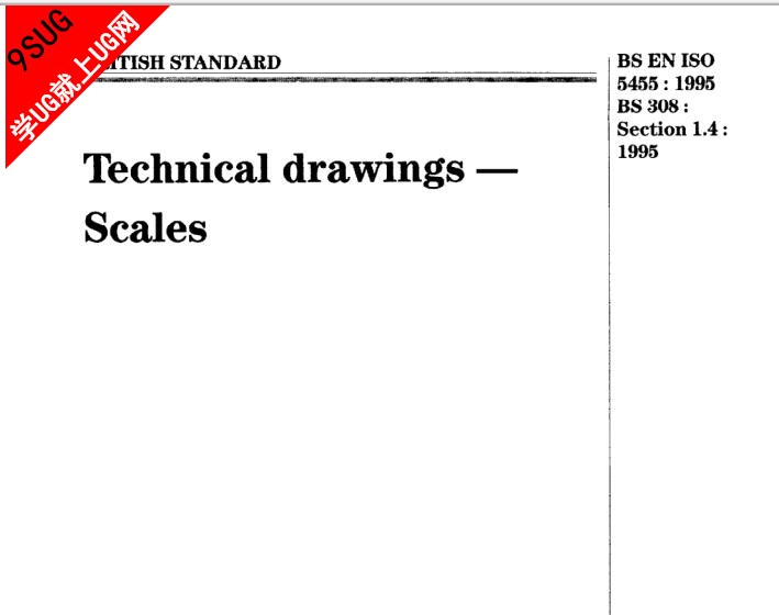  BS 308-1.4-1995 技术制图.比例尺