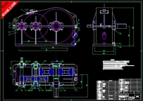 二级展开式圆柱齿轮减速器CAD零件图纸就上UG网