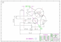 CAD机械设计UG建模练习题图纸14