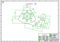 UG练习题CAD图纸机械设计题36