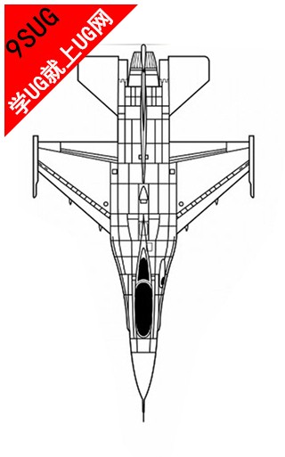 f16战斗机三视图图片