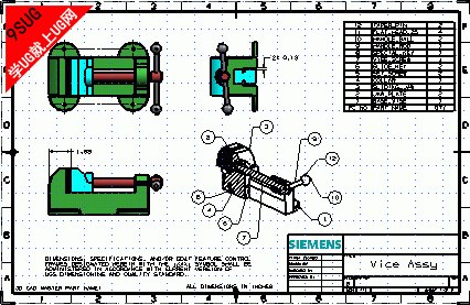UG工程图