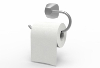 Toilet带支架的卫生纸质材质渲染图纸