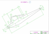 UG建模学习图纸CAD平面练习题27