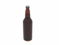 keyshot啤酒瓶玻璃材质渲染