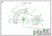 UG练习题CAD图纸机械设计题38