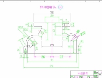 UG建模学习图纸CAD平面练习题26