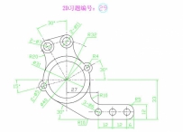 UG建模学习图纸CAD平面练习题29