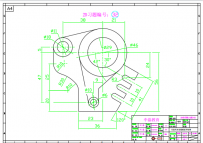 UG练习题CAD图纸机械设计题32