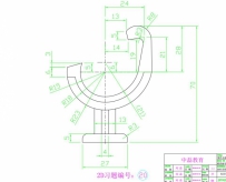 CAD练习图纸UG建模设计案例20