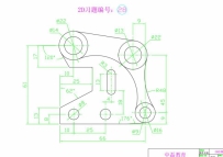 UG建模学习图纸CAD平面练习题28